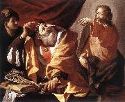 TERBRUGGHEN, Hendrick The Calling of St Matthew  ert Spain oil painting artist